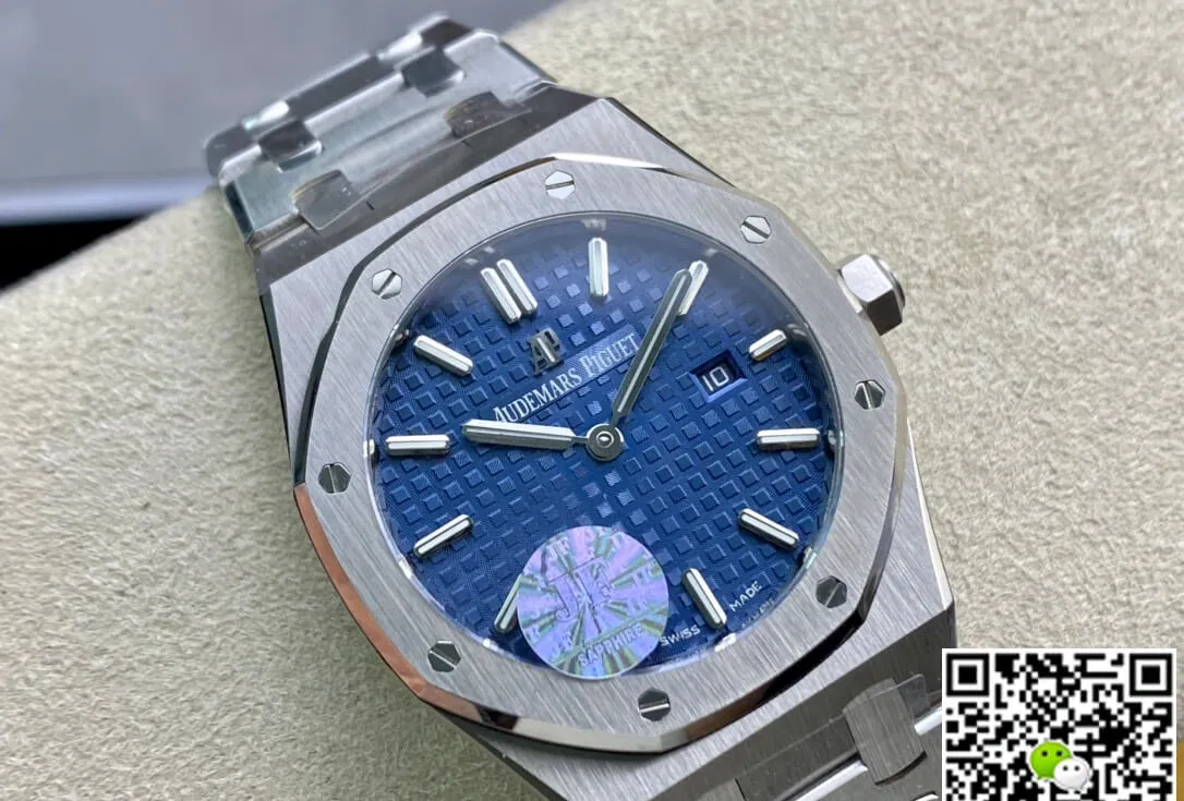 Audemars Piguet Royal Oak 67650ST.OO.1261ST.01 JF Factory 1:1 Best Edition Replica Watch Blue Dial Swiss Quartz